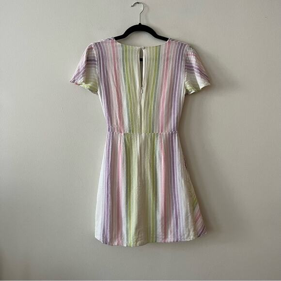 Majorelle Evelyn Mini Dress in Pastel Multi Stripe - Picture 6 of 8